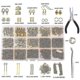 thumbnail image 1 of Kit de 1763 piezas para hacer joyas: herramienta de reparación con accesorios, alicates, accesorios y alambres para abalorios para adultos y principiantes., 1 of 5
