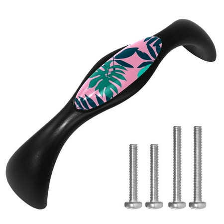 

4 Pieces，Cabinet Handles Cabinet Pull Cabinet Handle Leaves Plants Watercolor