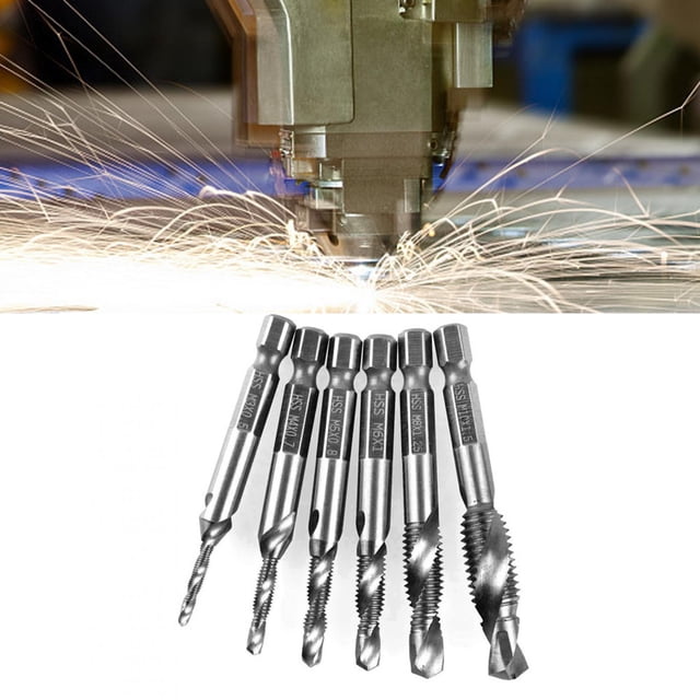 Macho De Roscar Con Vástago Hexagonal De Acero De Alta Dureza Herramienta De Roscado Roscado Para Taladrar ANGGREK Hardware