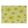 thumbnail image 1 of Yellow Cutting Board, Plumeria Frangipani Flower Blossom Pattern Hawaiian Floral Wildlife Art, Decorative Tempered Glass Cutting and Serving Board, Small Size, Yellow and White, by Ambesonne, 1 of 1