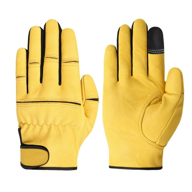Work Gloves Sheepskin Bike Rider Equipment Welding Construction Wear-resistant Breathable Golf Gloves ,Fashion