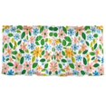 thumbnail image 7 of Yayeee Kitchen Curtains Tier Set of 2 Light Filtering 57"x24" Over Sink Window Panels, Retro Blue Floral, 7 of 7