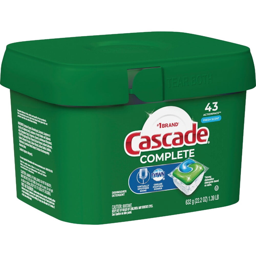 Cascade Complete Dishwasher Detergent ActionPacs, Fresh Scent with Dawn, 43 Count