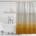 thumbnail image 2 of Burnt Orange Beige Ombre Shower Curtain Set - Small 36" x 72" Washable Bathtub Curtain with 12 Hooks, Modern Abstract Art Texture Waterproof Fabric Stall Shower Curtains for Bathroom/Bathtub Décor, 2 of 6