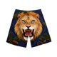 thumbnail image 5 of Pantalones de Baño de Cintura Elástica de los Hombres Divertido Impresión Doble Bolsillo Cinco Puntos Pantalones Cortos de Playa de Verano Seco Rápido, 5 of 9