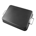 thumbnail image 3 of 16in Stainless Steel Large Turkey Roaster Pan Non-Stick Roasting Pan with Handle, 3 of 6
