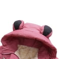 thumbnail image 5 of Piuwrlz Little Girls Puffer Jacket for Kids Velvet Padded Solid Color Cotton Coats Pink Size 2 Years, 5 of 9