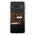 thumbnail image 1 of DistinctInk Clear Shockproof Hybrid Case for Samsung Galaxy S10+ PLUS (6.4" Screen) - TPU Bumper Acrylic Back Tempered Glass Screen Protector - Half Man Half Giraffe, 1 of 2