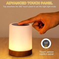 thumbnail image 1 of Touch Lamp Led Table Lamp Bedside Lamp Rgb Table Lamp Bedroom Lamp With Touch Sensor Portable Desk Lamp Rgb Light For Kids Gifts, 1 of 5