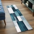 thumbnail image 4 of Bronze Abstract Washable Runner Rugs 2'x6', Modern Rustic Geometric Low Pile Throw Entryway Rug Non-Slip Sturdy Edge Binding Carpet for Indoor Bedside Entrance Bedside, 4 of 9