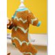 thumbnail image 3 of Pet Home Clothes, Cat Pajamas, Dog Casual Four-legged Clothes, Wave Pattern Four-legged Fleece Jacket, 3 of 5