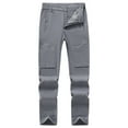 thumbnail image 1 of Pantalones cargo para hombre: corte holgado, cintura elástica con cordón, cremallera, bolsillos laterales, tejido técnico elástico que absorbe la humedad, nailon y spandex, tallas L-XXXXXL., 1 of 5