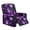 Purple Butterfly Floral, variant on HELLHERO Ghost Star Print Lazy Boy Chair Covers for Reclining Chair Pumpkin Lantern Print 1 Cushion Reclining Sofa Cover Lazyboy with Storage Pockets, Halloween Home Decor
