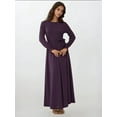 thumbnail image 3 of Textured Crew Neck Maxi Dress, 3 of 7