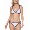 thumbnail image 4 of Tommy Hilfiger SOFT WHITE Tie-Strap Triangle Bikini Swim Top, US Small, 4 of 4