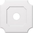 thumbnail image 1 of Ekena Millwork CMP28LE-06000 Médaillon de Plafond Contemporain de 28 Pouces x 6 Pouces ID Carré Locke Architectural Grade PVC, 1 of 1
