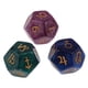 thumbnail image 4 of Juego de 3 dados de astrología D12 de 12 caras con perlas para adivinación de constelaciones., 4 of 8