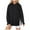 A06 Black, variant on FASHOFT Oversized Hoodies for Women Side Slit Long Sleeve Solid Sweatshirts Lightweight Tunic Pullover Spring Fall Trendy Tops Black L