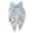Silver, variant on Sequined Bow Hair Clip with Spring Ribbon, Chunky Glitter Back of Head Accessory for Women, Elegant Hair Decoration for Daily or Party