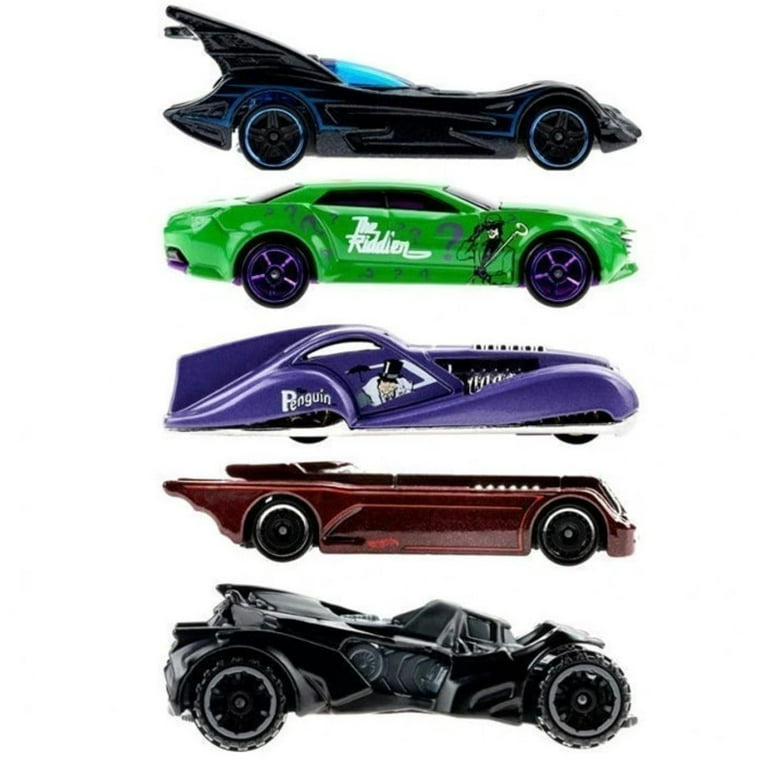 Hot Wheels Batman 2022 Batmobile Mix 4 Complete Set of 5 Diecast