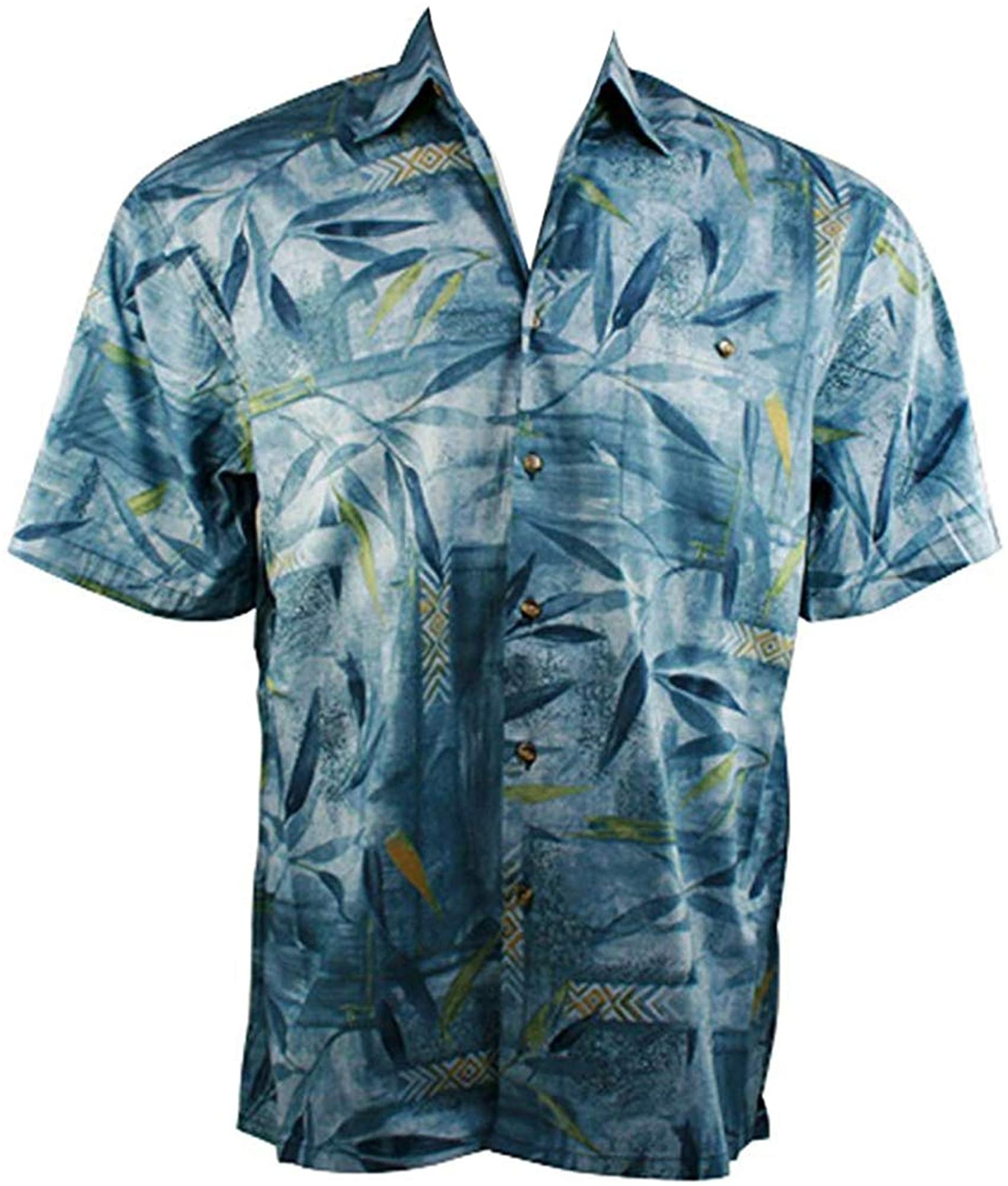 Bamboo Cay - Bamboo Island, Mens Tropical Style Lightweight Cotton Lawn ...