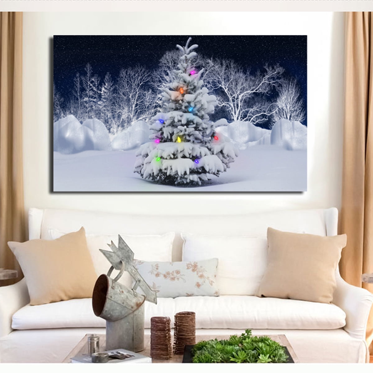 Christmas Canvas Prints /Christmas Canvas Painting Home Decors Christmas 1 Canvas Wall Arts/Christmas Wall Decors /Christmas Canvas Decors