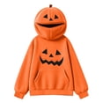 thumbnail image 7 of Tbopshirt Girls Hoodies Long Sleeve Halloween Pumpkin Hoodie Size 5-16 Year Oversized Pullover Sweatshirt Fall Winter Warm Tops, 7 of 7