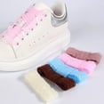 thumbnail image 5 of 1 Pair Fashionable Lace Shoestrings for Women and Girls Casual Shoes Sneakers 3CM Width Shoelaces Flat Shoestrings, 5 of 8