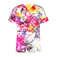 thumbnail image 4 of Blusa estampada de verano para mujer, camisetas casuales de manga corta con cuello en V, camisetas Pompotops  hkajfhjk472768, 4 of 5