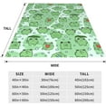 thumbnail image 5 of Cute Frog Blanket Loves Frogs Gifts for Kids Women Soft Warm Lightweight Cozy Cartoon Animal Throw Blankets for Bed Living Room Sofa Couch Birthday Decor 50x60in, 5 of 5