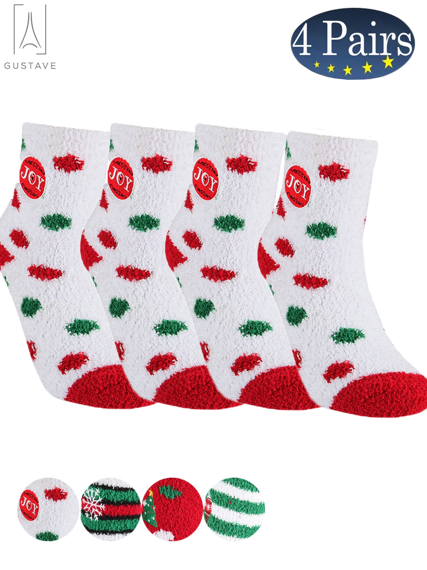 3 or 5 pair set Unisex Kids Christmas Cute Cotton Socks Warm Xmas Gift in 1