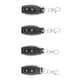 thumbnail image 5 of 4PCS Interruptor de control remoto inalámbrico Llavero de metal negro para puerta de garaje 12V 433MHz, 5 of 12