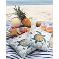 thumbnail image 4 of Outdoor Throw Pillow Cover Marine Sea Turtle and Starfish Waterproof Cushion Covers 2 Pack Seaweed Conch and Rudder Pillow Cases Home Decoration for Patio Garden Couch Sofa, 4 of 7