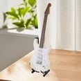 thumbnail image 3 of Modelo De Guitarra Eléctrica, Figura De Guitarra, Exquisita Artesanía, Color Con Soporte Y Caja De Almacenamiento Para Sala De Estar, Dormitorio, Sala De Estudio, 3 of 7