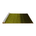 thumbnail image 2 of Ahgly Company Machine Washable Indoor Round Abstract Yellow Contemporary Area Rugs, 7' Round, 2 of 4