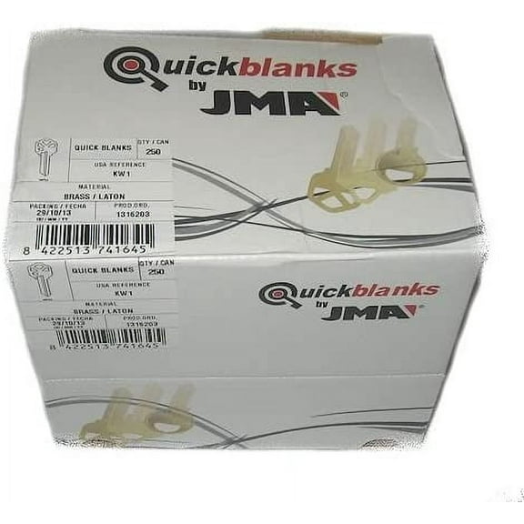 KW1 Kwikset Key Blanks Box 250 by JMA