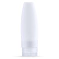 thumbnail image 1 of Injueey Botella dispensadora de silicona para viaje, Gel de ducha, de dientes, tubo vacío para apretar, contenedor dispensador a prueba de Almacenamiento y organización del hogar Blanco 90ML, 1 of 6
