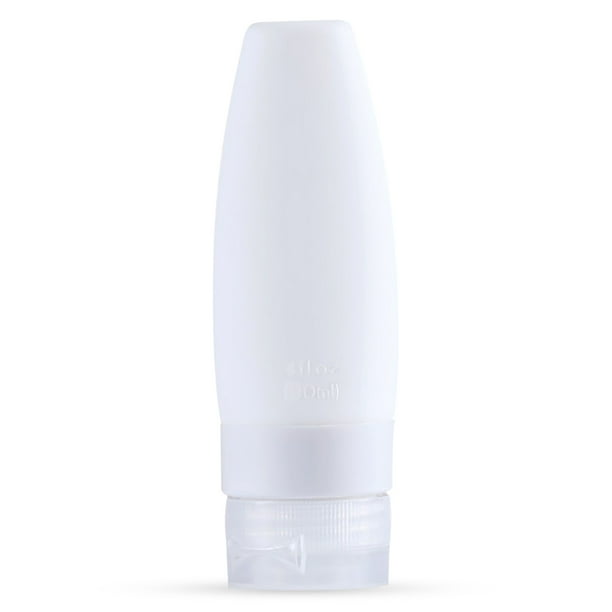 Dispensador de viajes Botella de lavado de cara Pasta de dientes Maquillaje vacío Squeeze TUBE TUBO FUGABLE MINI Contenedor Cuidado personal Suministros Blanco 90 ml Inevent HA059159-08