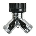 thumbnail image 4 of (2 pack) Expert Gardener Metal Y Shut-Off Hose Connector, 4 of 14