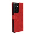 thumbnail image 2 of Case for Samsung Galaxy S21 Ultra 5G Leather Wallet Book Flip Folio Stand View Cover - Red, 2 of 5