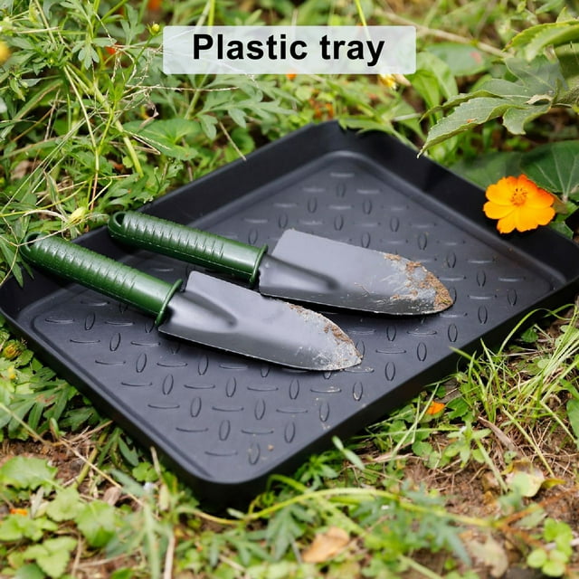 Flmtop 3Pcs/Set Durable Boot Trays Solid Plastic Utility Indoor Outdoor Shoes Holders for Floor Protection