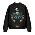 thumbnail image 5 of DISNIMO Butterfly Moon Printed Jackets for Women Zip Up Sweatshirts Floral Printed Outerwear Jacket Long Sleeve Outwear Fall Winter Outfits, 2XL, 5 of 7