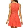 thumbnail image 4 of White Mark Junior' Crochet Fit And Flare Mini Dress, 4 of 4