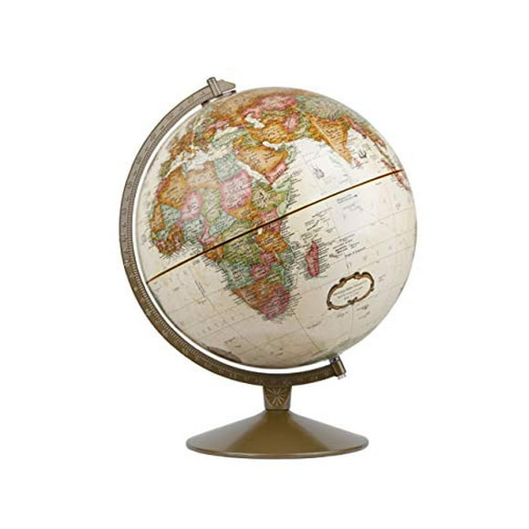 Replogle Globes Franklin World Globe, Antique Ocean, 12-Inch Diameter,Over 4,000 Place Names