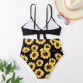 thumbnail image 4 of Womens High Waisted Bikini Set Tie Knot High Waisted Two Piece Swimsuits Bathing Suits, 4 of 5