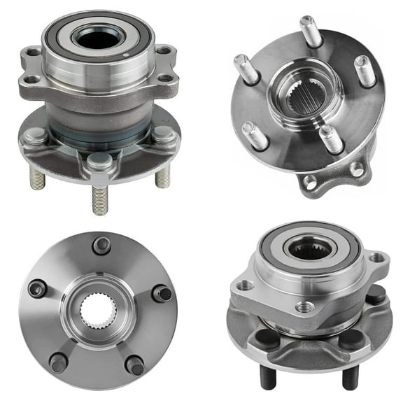 Detroit Axle - 4pc Front Rear Wheel Bearing and Hubs for Subaru Forester Impreza XV Crosstrek