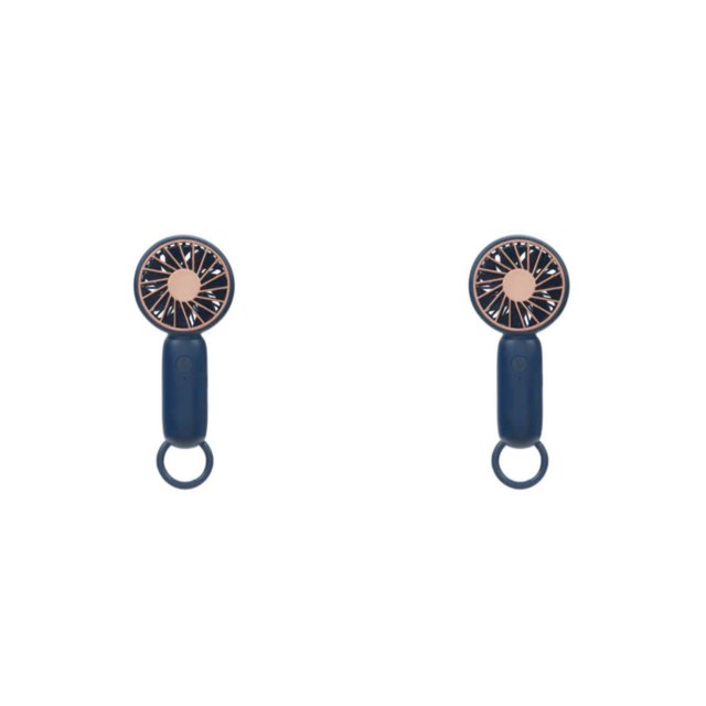 Ventilador de mano Bearachild llavero portátil ajustable refrigeración verano oficina personal clip enfriador de aire Rosa