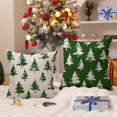 thumbnail image 3 of Christmas Pillow Covers 18x18 Inch Set of 2 Green Christmas Tree Decorative White Throw Pillows Winter Christmas Decor for Home Couch ST-011B18, 3 of 6