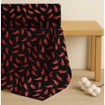 thumbnail image 4 of Soimoi Black Cotton Poplin Fabric Chilli Vegetable Fabric Prints By Yard 58 Inch Wide, 4 of 7