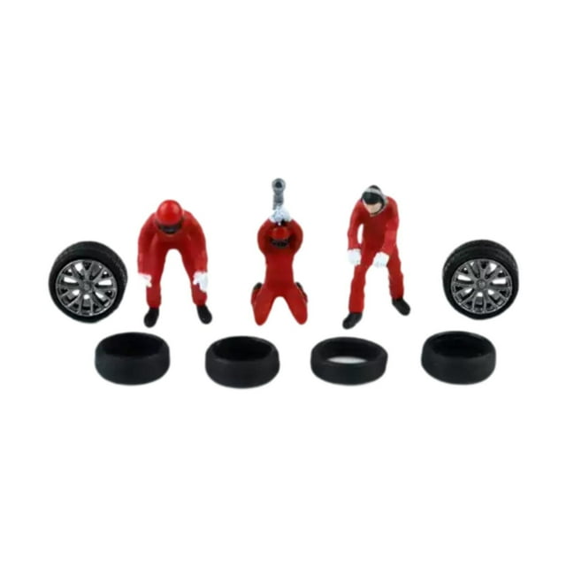 Figuras de pintadas a mano a escala 1:64, miniaturas de trenes, objetos de colección arquitectónicos, manualidades, dioramas, personajes para rojo